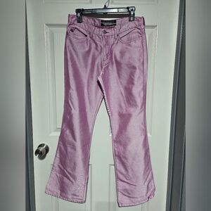 Vintage 90s Pink Shimmer Size 7 Jr, Size 6-8 Women Jean Pant Tyte American Stand